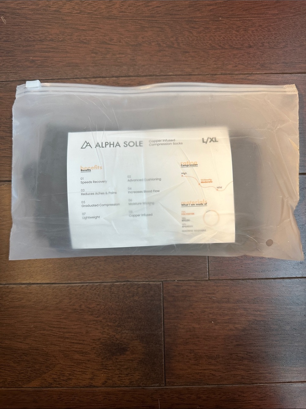 ALPHA SOLE COPPER INFUSED COMPRESSION SOCKS